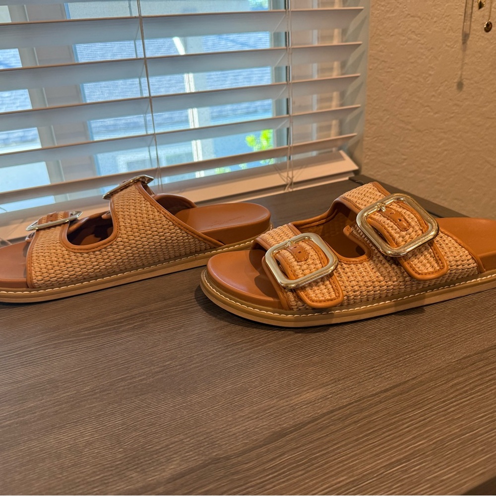 Universal Thread Collin Women’s Double Buckle Tan… - image 4